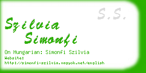 szilvia simonfi business card